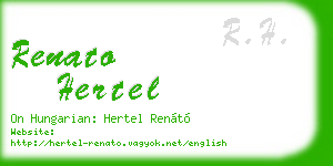 renato hertel business card